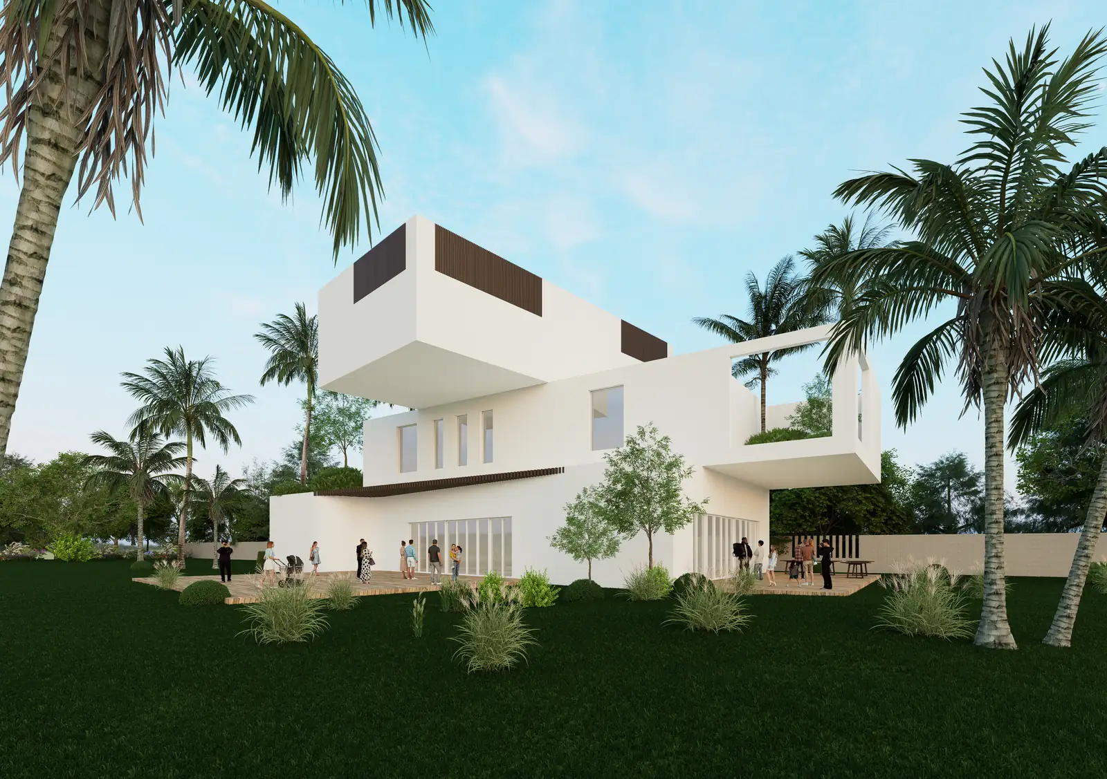 Burundi House — White render option