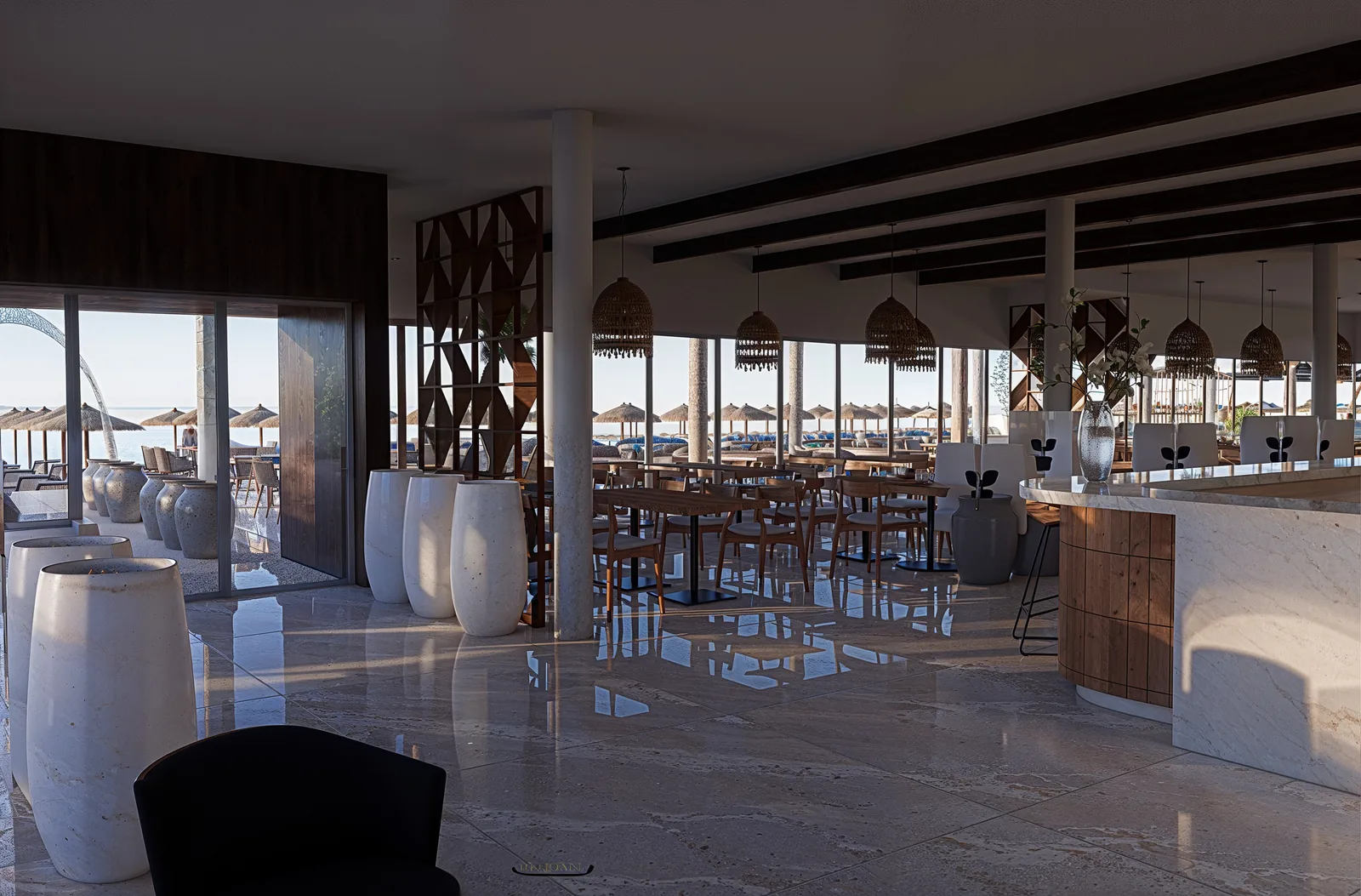 Sheraton Resort — Bar & Restaurant — Restaurant onto the sea