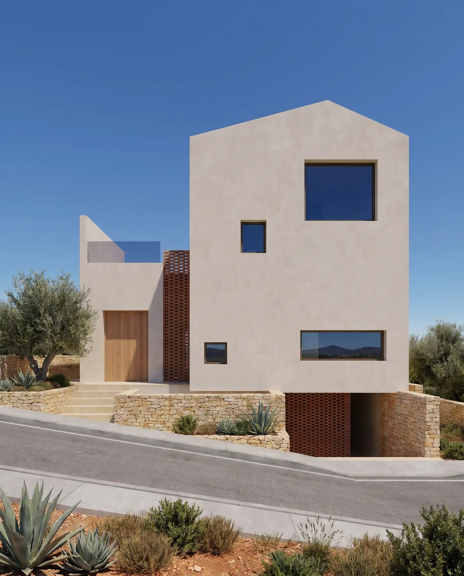 Villa BH120 — Facade, portrait frame